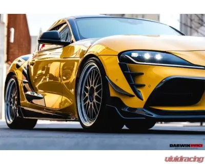 DarwinPro Forged Carbon Fiber BKSS Style Carbon Fiber Side Skirts Toyota GR Supra J29 | DB A90 A91 2020-2024 - FGCF8380BKSS-SS