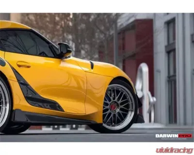 DarwinPro Forged Carbon Fiber BKSS Style Carbon Fiber Side Skirts Toyota GR Supra J29 | DB A90 A91 2020-2024 - FGCF8380BKSS-SS
