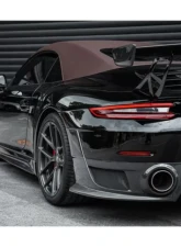 DarwinPro Autoclave Dry Carbon Fiber BKSS Style Wing Porsche 991 Carrera Convertible 2011-2019                                     - DRYCF9330BKSS-W - Image 2
