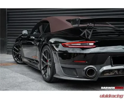 DarwinPro Autoclave Dry Carbon Fiber BKSS Style Wing Porsche 991 Carrera Convertible 2011-2019 - DRYCF9330BKSS-W