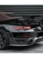 DarwinPro Autoclave Dry Carbon Fiber BKSS Style Wing Porsche 991 Carrera Convertible 2011-2019                                     - DRYCF9330BKSS-W - Image 4