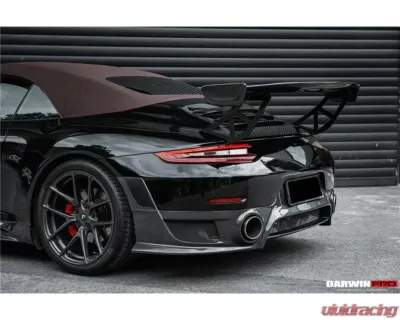 DarwinPro Autoclave Dry Carbon Fiber BKSS Style Wing Porsche 991 Carrera Convertible 2011-2019 - DRYCF9330BKSS-W