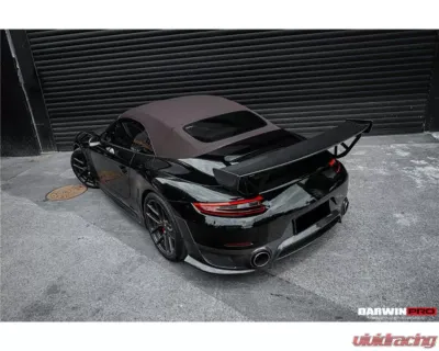 DarwinPro Autoclave Dry Carbon Fiber BKSS Style Wing Porsche 991 Carrera Convertible 2011-2019 - DRYCF9330BKSS-W