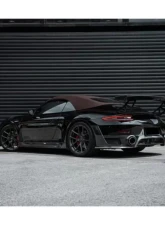 DarwinPro Autoclave Dry Carbon Fiber BKSS Style Wing Porsche 991 Carrera Convertible 2011-2019                                     - DRYCF9330BKSS-W - Image 7
