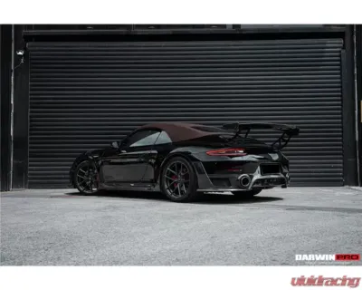 DarwinPro Autoclave Dry Carbon Fiber BKSS Style Wing Porsche 991 Carrera Convertible 2011-2019 - DRYCF9330BKSS-W