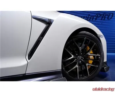 DarwinPro BKSS Style Carbon Fiber Side Skirts Nissan GTR R35 EBA 2017-2022 - CF8354BKSS-SS