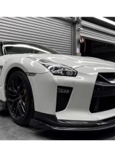DarwinPro BKSS Style Carbon Fiber Side Skirts Nissan GTR R35 EBA 2017-2022                                     - CF8354BKSS-SS - Image 4