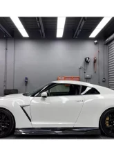 DarwinPro BKSS Style Carbon Fiber Side Skirts Nissan GTR R35 EBA 2017-2022                                     - CF8354BKSS-SS - Image 6