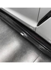 DarwinPro BKSS Style Carbon Fiber Side Skirts Nissan GTR R35 EBA 2017-2022                                     - CF8354BKSS-SS - Image 7