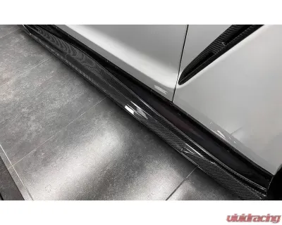 DarwinPro BKSS Style Carbon Fiber Side Skirts Nissan GTR R35 EBA 2017-2022 - CF8354BKSS-SS