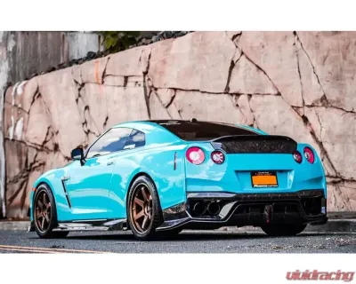 DarwinPro BKSS Style Carbon Fiber Side Skirts Nissan GTR R35 EBA 2017-2022 - CF8354BKSS-SS