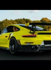 DarwinPro GT2RS Style Carbon Fiber Trunk Spoiler Porsche 991 Turbo | S 2013-2019                                     - 9320GT2-W - Image 6
