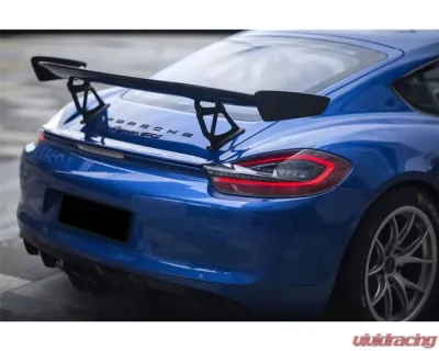 Darwin Pro CFRP GT4 Style Carbon Fiber Trunk Spoiler Porsche 981 Boxster | Cayman 2012-2016 - CF9317GT4-W