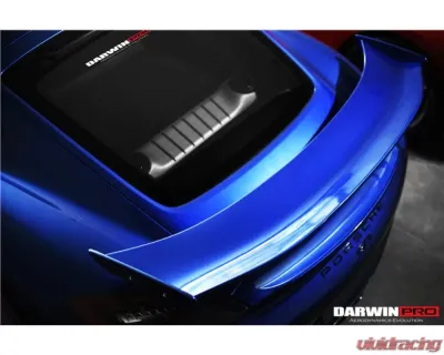 Darwin Pro CFRP GT4 Style Carbon Fiber Trunk Spoiler Porsche 981 Boxster | Cayman 2012-2016 - CF9317GT4-W