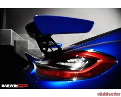 Darwin Pro CFRP GT4 Style Carbon Fiber Trunk Spoiler Porsche 981 Boxster | Cayman 2012-2016 - CF9317GT4-W