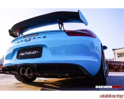 Darwin Pro CFRP GT4 Style Carbon Fiber Trunk Spoiler Porsche 981 Boxster | Cayman 2012-2016 - CF9317GT4-W