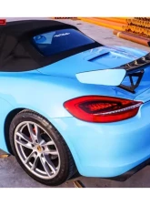Darwin Pro CFRP GT4 Style Carbon Fiber Trunk Spoiler Porsche 981 Boxster | Cayman 2012-2016                                     - CF9317GT4-W - Image 9