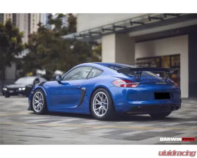 Darwin Pro FGCF GT4 Style Carbon Fiber Quarter Panel Side Scoops Porsche 981 Boxster | Cayman 2012-2016 - FGCF9317GT4-QPS