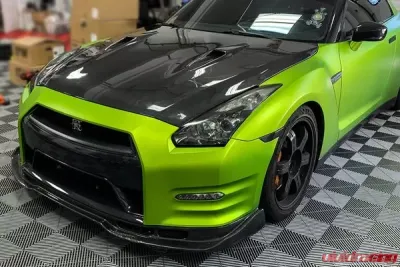 DarwinPro BSE Style Forged Carbon Front Lip Spoiler Nissan GTR R35 DBA 2012-2016 - FGCF8353-2BSE.FL