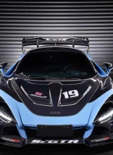 DarwinPro Se2 GTR Style FGPCF Front Bumper McLaren 720s 2017-2021                                     - FGPCF8005BKSSII-FB - Image 3