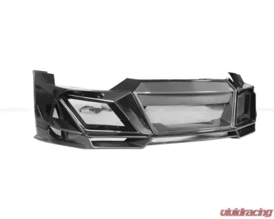 DarwinPro Unpainted Fiberglass with Partial Carbon Fiber IMPII Front Bumper Audi R8 Coupe | Spyder 2016-2018 - PCF8358IMPII-FB