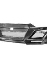 DarwinPro Unpainted Fiberglass with Partial Carbon Fiber IMPII Front Bumper Audi R8 Coupe | Spyder 2016-2018                                     - PCF8358IMPII-FB - Image 3