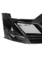 DarwinPro Unpainted Fiberglass with Partial Carbon Fiber IMPII Front Bumper Audi R8 Coupe | Spyder 2016-2018                                     - PCF8358IMPII-FB - Image 4