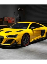 DarwinPro Unpainted Fiberglass with Partial Carbon Fiber IMPII Front Bumper Audi R8 Coupe | Spyder 2016-2018                                     - PCF8358IMPII-FB - Image 10