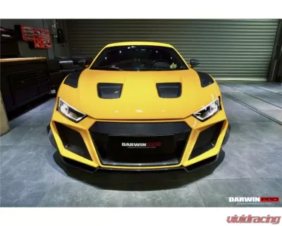 DarwinPro Unpainted Fiberglass with Carbon Fiber IMPII No Wide Body Full Body Kit Audi R8 Coupe | Spyder 2017+ - PCF8358IMPII-FB FULL KIT