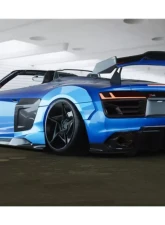 DarwinPro Unpainted Fiberglass with Carbon Fiber IMPII Full Wide Body Kit Audi R8 Coupe | Spyder 2017+                                     - PCF8358IMPII-FB FULL WIDE KIT - Image 7