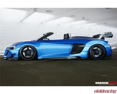 DarwinPro Unpainted Fiberglass with Carbon Fiber IMPII Full Wide Body Kit Audi R8 Coupe | Spyder 2017+ - PCF8358IMPII-FB FULL WIDE KIT