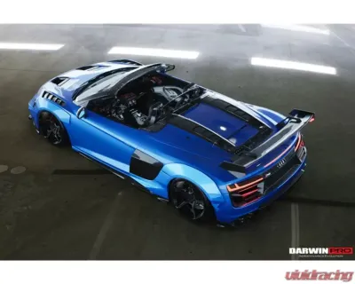 DarwinPro Unpainted Fiberglass with Carbon Fiber IMPII Full Wide Body Kit Audi R8 Coupe | Spyder 2017+ - PCF8358IMPII-FB FULL WIDE KIT