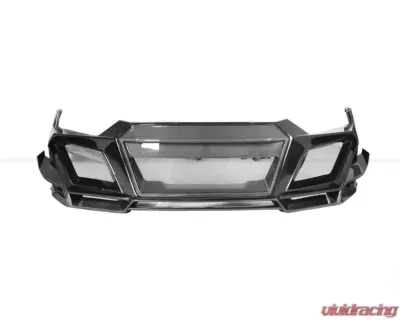 DarwinPro Unpainted Fiberglass with Partial Carbon Fiber IMPII Front Bumper Audi R8 Coupe | Spyder 2016-2018 - PCF8358IMPII-FB
