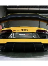 DarwinPro Unpainted Fiberglass with Partial Carbon Fiber IMPII Rear Bumper Audi R8 Coupe | Spyder 2016-2018                                     - PCF8358IMPII-RB - Image 10