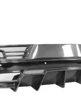 DarwinPro Unpainted Fiberglass with Partial Carbon Fiber IMPII Rear Bumper Audi R8 Coupe | Spyder 2016-2018                                     - PCF8358IMPII-RB - Image 2