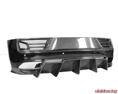 DarwinPro Unpainted Fiberglass with Partial Carbon Fiber IMPII Rear Bumper Audi R8 Coupe | Spyder 2016-2018 - PCF8358IMPII-RB