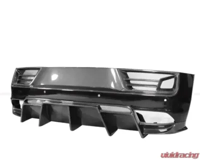 DarwinPro Unpainted Fiberglass with Partial Carbon Fiber IMPII Rear Bumper Audi R8 Coupe | Spyder 2016-2018 - PCF8358IMPII-RB