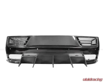 DarwinPro Unpainted Fiberglass with Partial Carbon Fiber IMPII Rear Bumper Audi R8 Coupe | Spyder 2016-2018 - PCF8358IMPII-RB