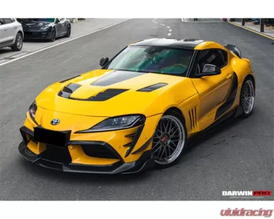 DarwinPro Unpainted Fiberglass with Autoclave Dry Carbon Fiber BKSS Style Fender Toyota GR Supra J29 | DB A90 A91 2020-2024 - DRYPCF8380BKSS-FD