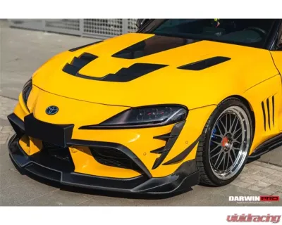 DarwinPro Unpainted Fiberglass with Autoclave Dry Carbon Fiber BKSS Style Fender Toyota GR Supra J29 | DB A90 A91 2020-2024 - DRYPCF8380BKSS-FD