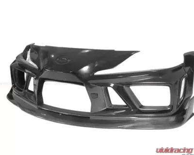 DarwinPro Unpainted Fiberglass with Partial Carbon Fiber BKSSII Style Front Bumper Toyota GR Supra J29 | DB A90 A91 2020-2024 - PCF8380BKSSII-FB