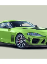 DarwinPro Unpainted Fiberglass with Partial Carbon Fiber BKSSII Style Front Bumper Toyota GR Supra J29 | DB A90 A91 2020-2024                                     - PCF8380BKSSII-FB - Image 15