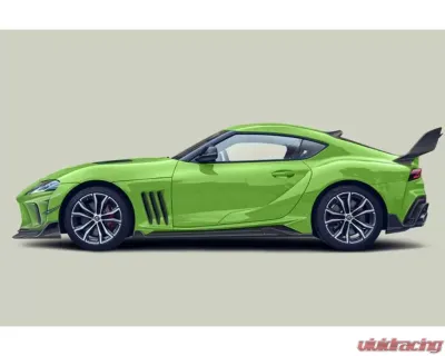 DarwinPro Unpainted Fiberglass with Partial Carbon Fiber BKSSII Style Front Bumper Toyota GR Supra J29 | DB A90 A91 2020-2024 - PCF8380BKSSII-FB