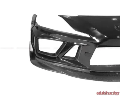 DarwinPro Unpainted Fiberglass with Partial Carbon Fiber BKSSII Style Front Bumper Toyota GR Supra J29 | DB A90 A91 2020-2024 - PCF8380BKSSII-FB