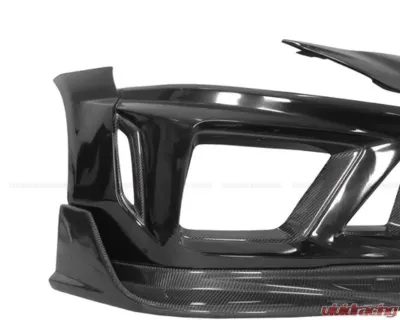 DarwinPro Unpainted Fiberglass with Partial Carbon Fiber BKSSII Style Front Bumper Toyota GR Supra J29 | DB A90 A91 2020-2024 - PCF8380BKSSII-FB