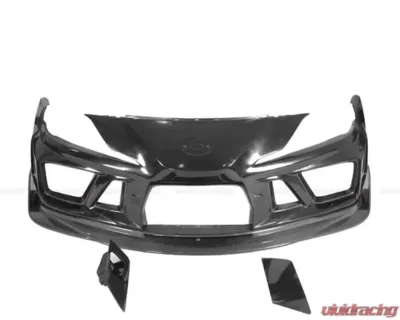 DarwinPro Unpainted Fiberglass with Partial Carbon Fiber BKSSII Style Front Bumper Toyota GR Supra J29 | DB A90 A91 2020-2024 - PCF8380BKSSII-FB