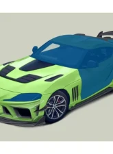 DarwinPro Autoclave Dry Carbon Fiber BKSSII Style Side Skirts and Fender Toyota GR Supra J29 | DB A90 A91 2020-2024                                     - DRYPCF8380BKSSII-SS - Image 14