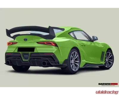 DarwinPro Autoclave Dry Carbon Fiber BKSSII Style Side Skirts and Fender Toyota GR Supra J29 | DB A90 A91 2020-2024 - DRYPCF8380BKSSII-SS