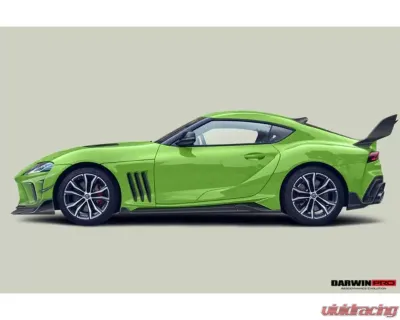 DarwinPro Autoclave Dry Carbon Fiber BKSSII Style Side Skirts and Fender Toyota GR Supra J29 | DB A90 A91 2020-2024 - DRYPCF8380BKSSII-SS