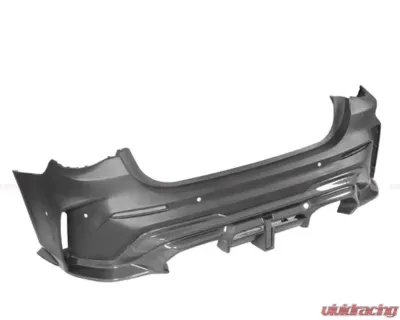 DarwinPro Unpainted Fiberglass with Carbon Fiber BKSSII Style Rear Bumper BMW M3 G80 2021+ - PCF8486BKSSII-RB